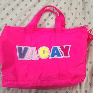 VACAY Patch Duffle Weekender Bag